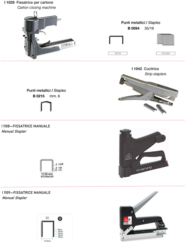 Fissatrici - Staplers 3